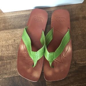 Woo green sandals
